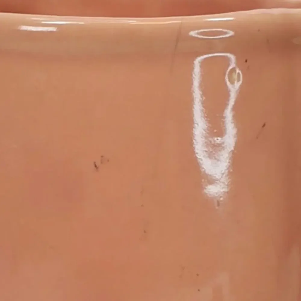 McCoy Pottery Vase Leaves and Berries Pink 7.25
